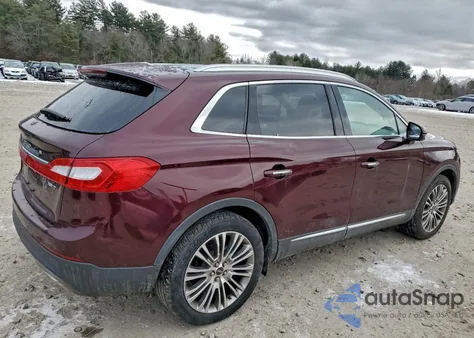 2018 Lincoln Mkx Reserve from USA, damaged, VIN 2LMPJ8LR8JBL14595